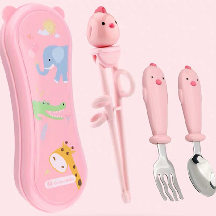 Set đũa thìa dĩa Goryeo baby