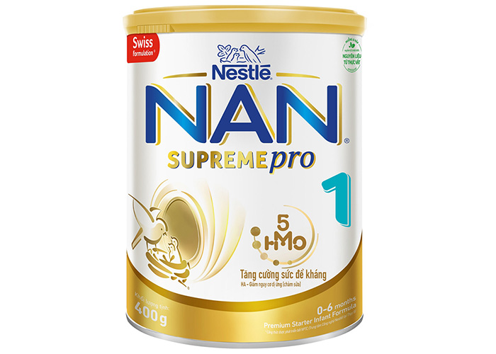 Sữa Nan Supreme Pro 5HMO số 1 400g (0-6 tháng)