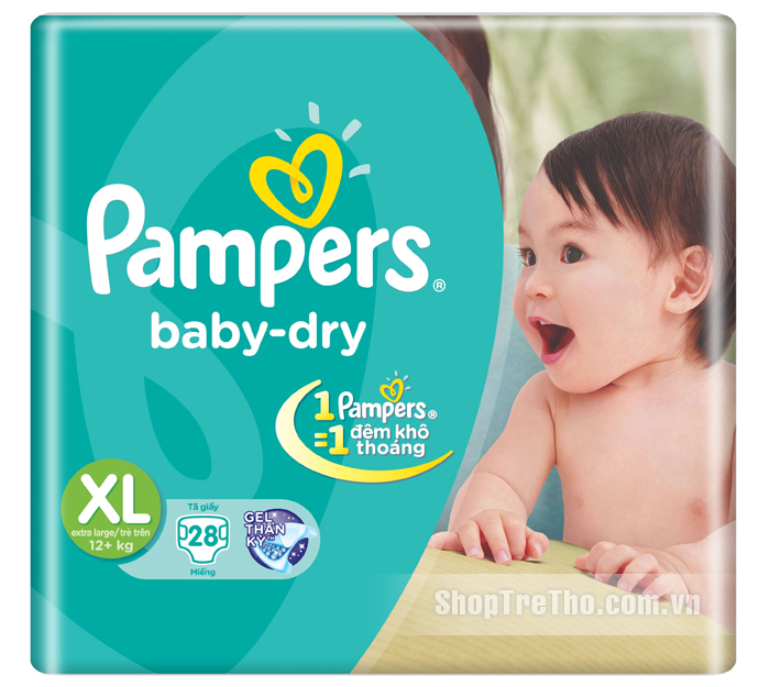 Bỉm Pampers XL28 dành cho bé từ 13kg trở lên