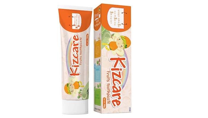 Kem đánh răng trẻ em Kizcare Fruits 90g