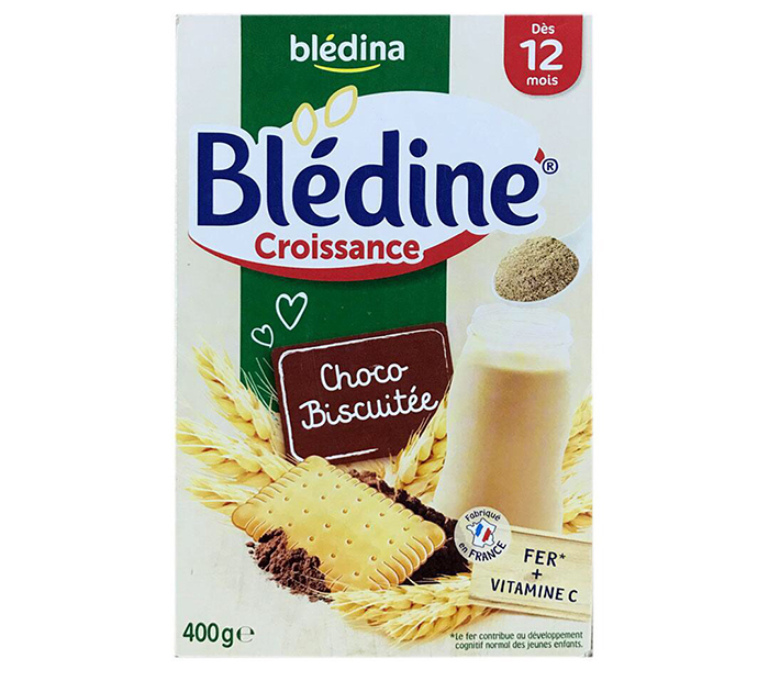 Bột pha sữa Bledina vị Choco bích quy 400g (12m+)