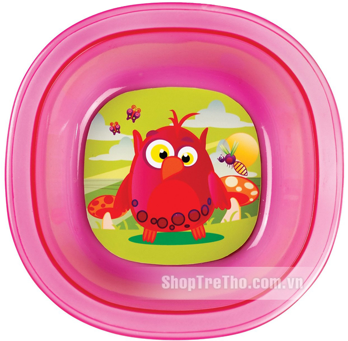 Bát vuông hình con vật Munchkin 1pk Toodler Bowl Deco
