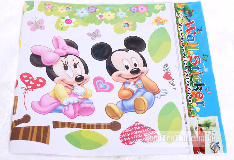 tranh dán tường chuột mikey