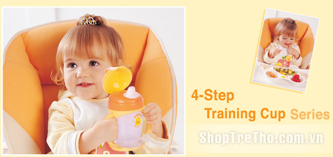 Bình tập uống Piyo Piyo 830378 có tay cầm