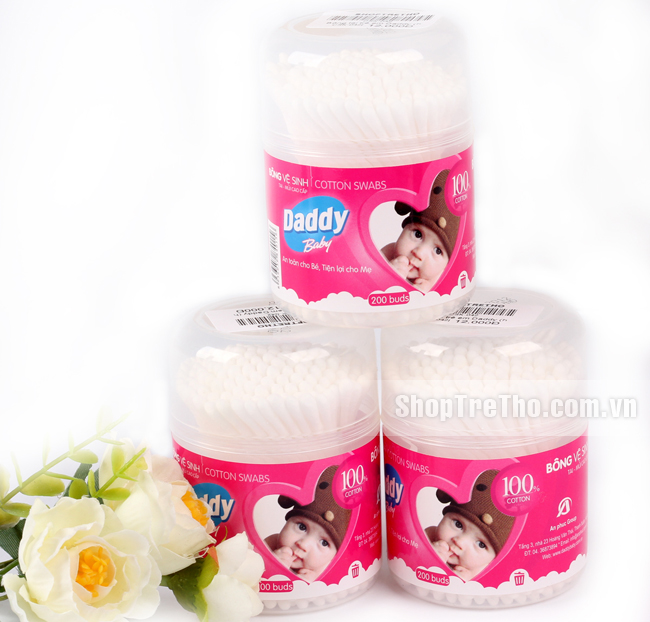 Bông tăm trẻ em cao cấp Daddy Baby Việt Nam