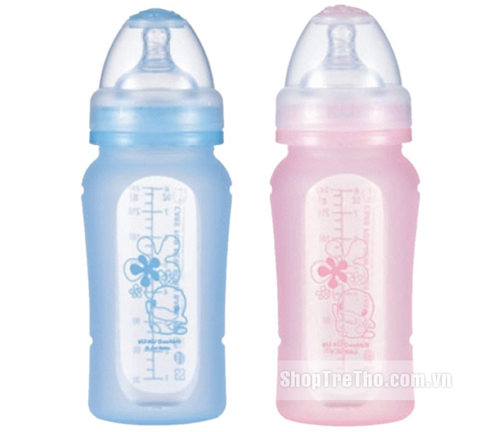 Bình sữa silicon mềm 240ml KUKU 5829