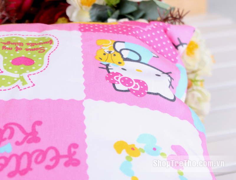 Gối trẻ em Sông Hồng hình mèo Hello Kitty B13-004 