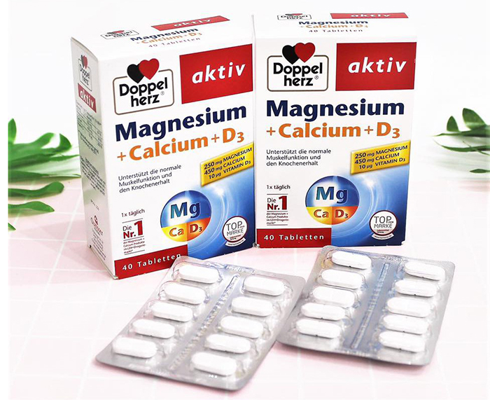 Viêm uống Doppelherz Magnesium Calcium D3