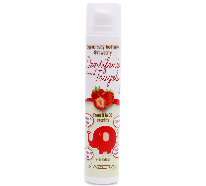 gel đánh răng Azeta Bio Organic Baby vị dâu tây (0-36M)