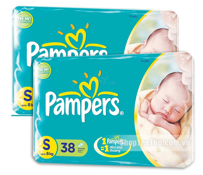 Bỉm Pampers S38 dành cho bé từ 3kg - 8kg