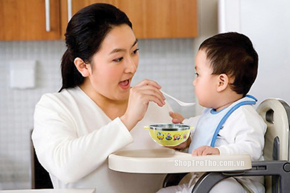 Bát cách nhiệt inox Pororo