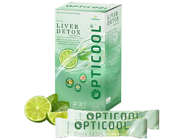 Bot sui thanh nhiet Opticool Liver Detox vi chanh