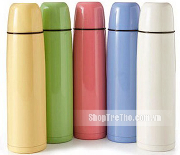 Bình ủ, bình giữ nhiệt Inox (Màu xanh cốm)