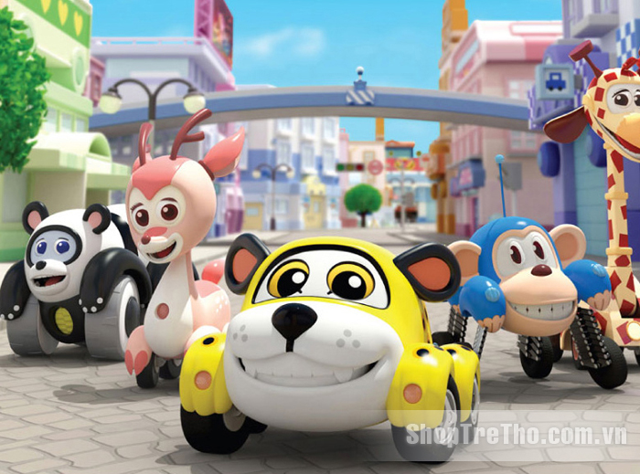 Đồ chơi dòng xe dùng pin Khỉ lò xo Vroomiz
