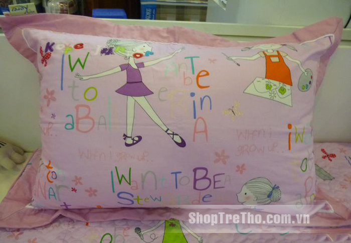 Bộ chăn ga gối Little Girl Cotton 112