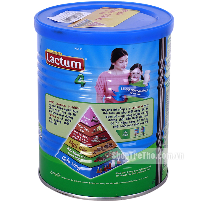 sua vitaminze lactum so 4 danh cho tre tu 2 tuoi tro len (400g) 