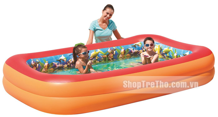 Bể phao 3D hình chữ nhật 54114