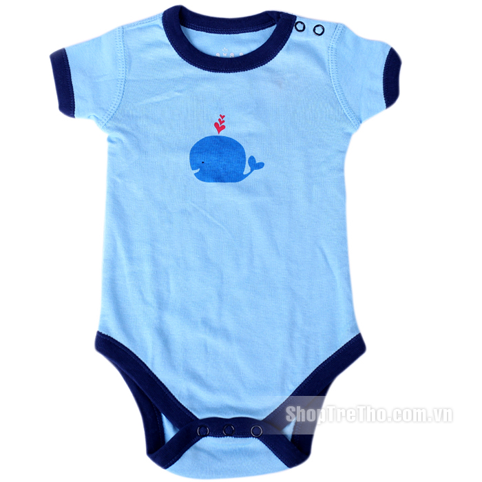 Áo body cho bé Lullababy cộc tay 3M