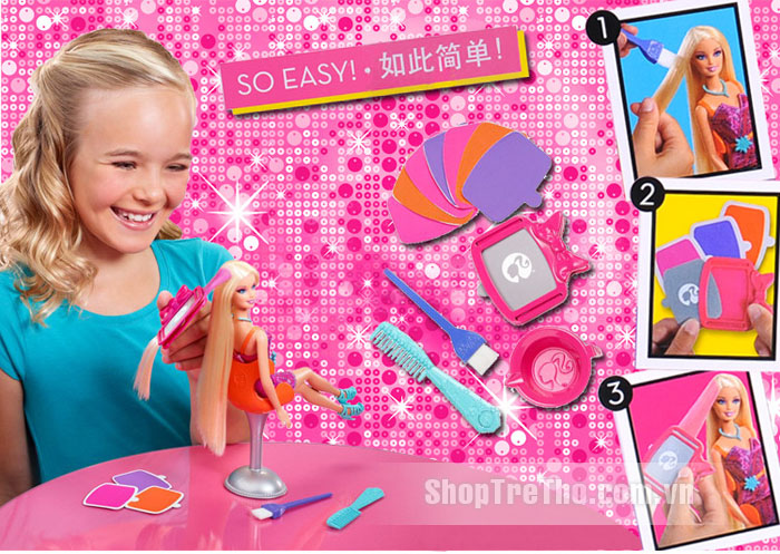 Viện tạo mẫu tóc Barbie X7888