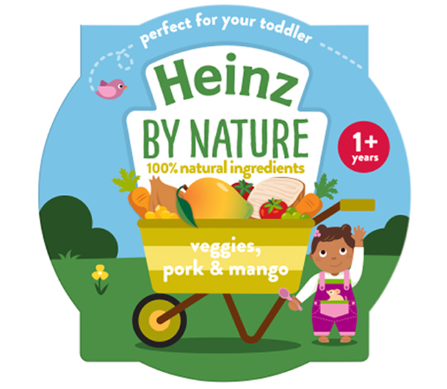 Rau củ, thịt heo và xoài nghiền Heinz 230g (12M+)