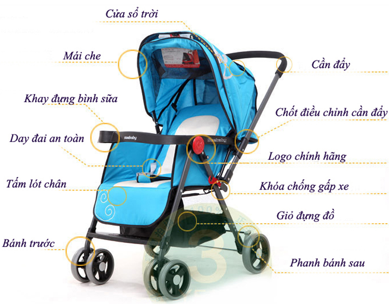 Xe đẩy seababy T11