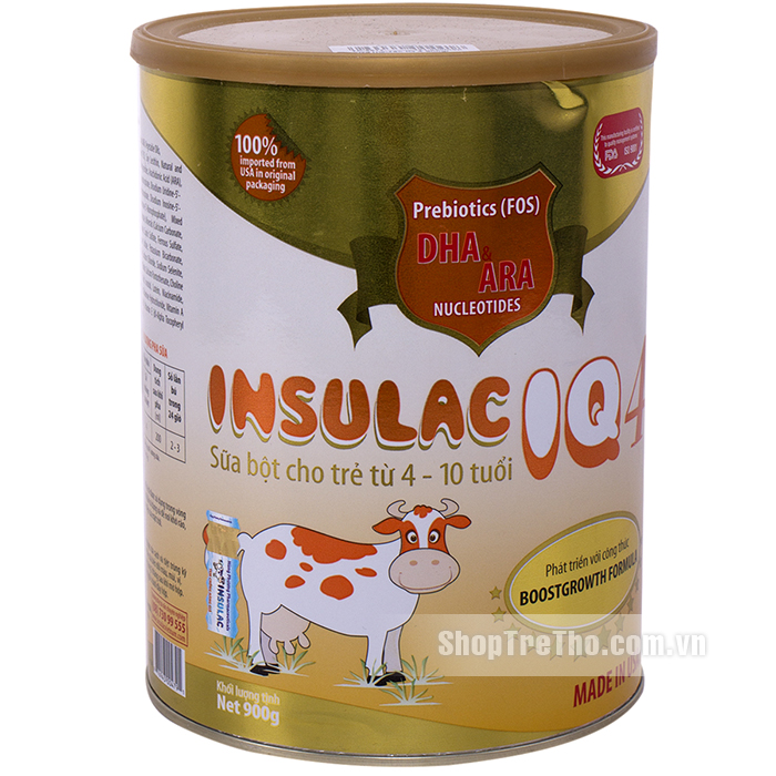 Sữa Insulac Số 4 cho trẻ từ 4 - 10 tuổi 900g