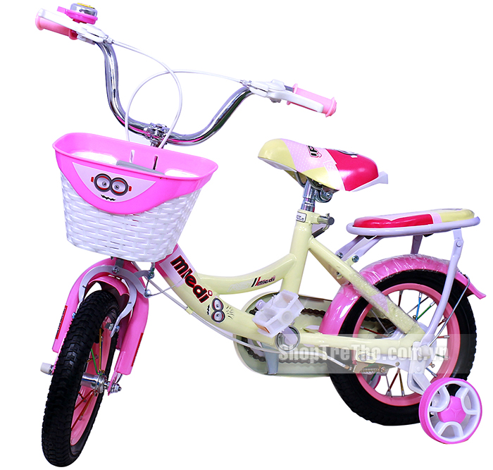 xe dap be gai minion (2 - 7 tuổi)