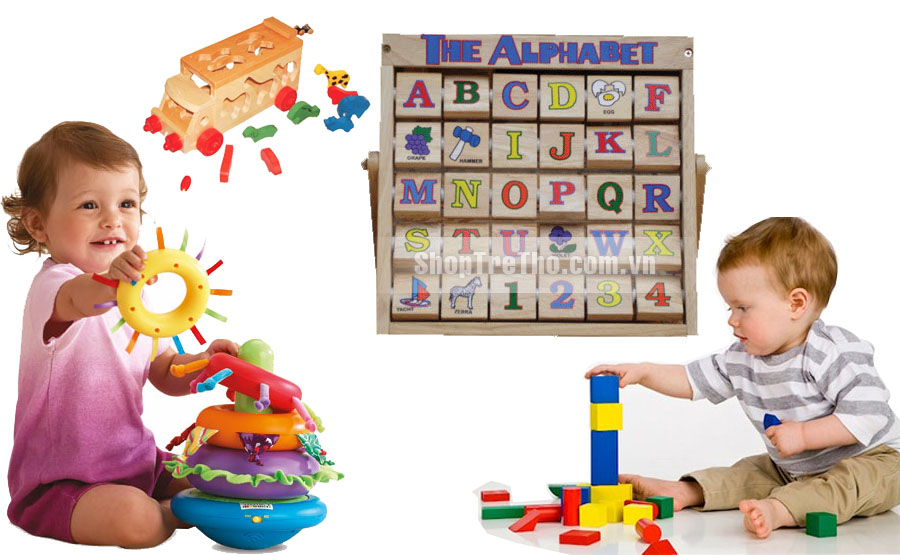 Bảng chữ cái C603C Alphabet tiếng Anh gỗ Etic