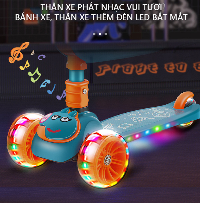Xe truot Scooter the thao co ghe ngoi TC166