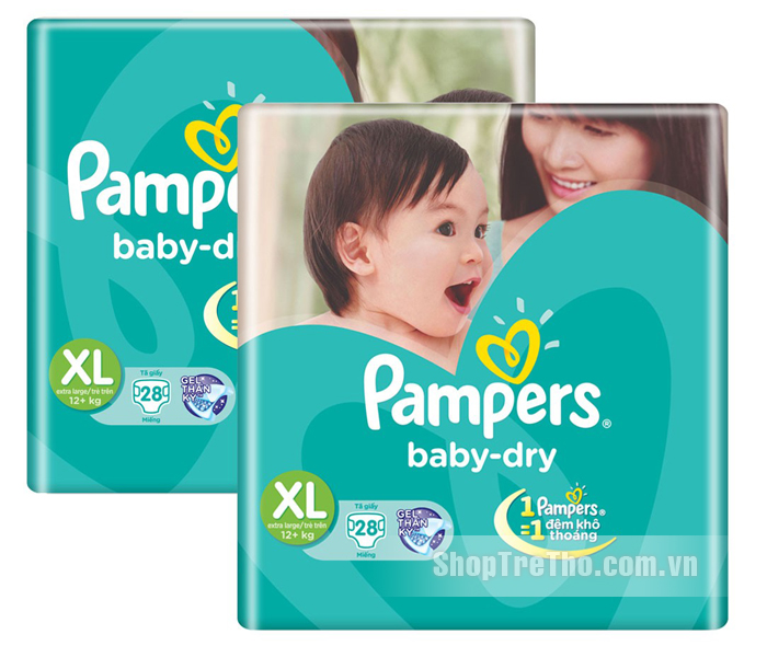 Bỉm Pampers XL28 dành cho bé từ 13kg trở lên