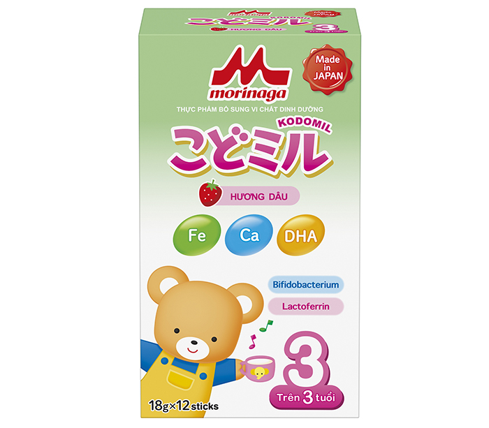 Sữa Morinaga Kodomil số 3 vị dâu (216g)