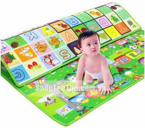 Thảm Maboshi 2 mặt xốp êm ái cho bé