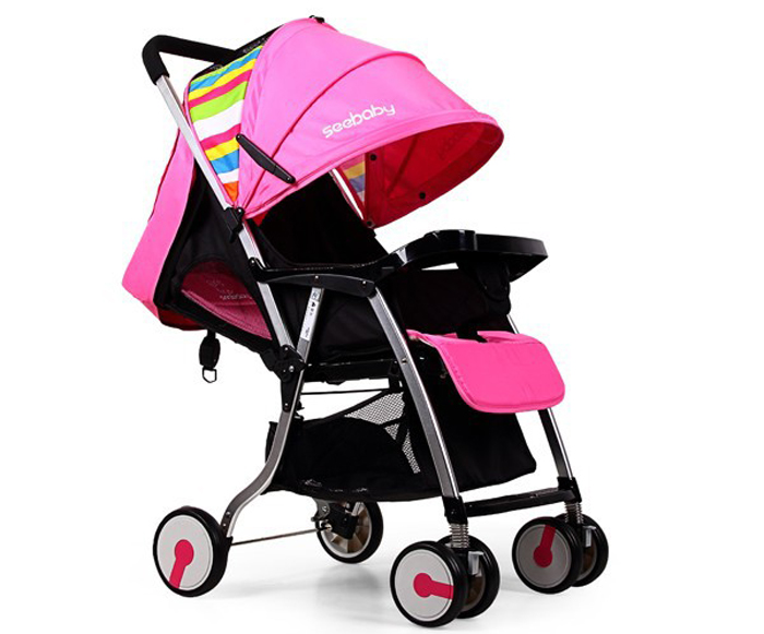 Xe đẩy Seebaby T05A màu hồng