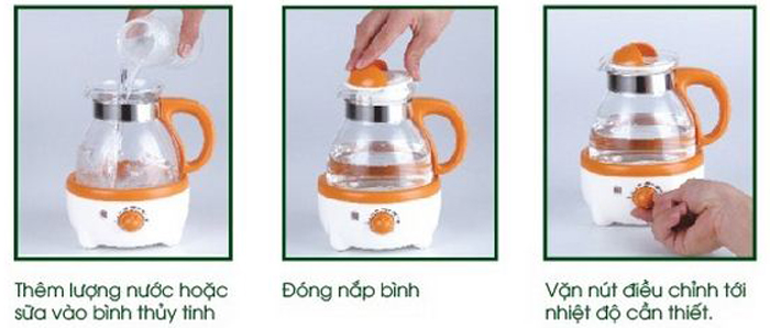 Máy hâm nước pha sữa Fatzbaby FB3006SL
