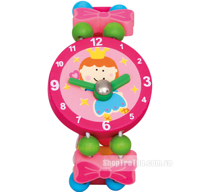 Vòng tay đồng hồ Fairy màu hồng nhẹ