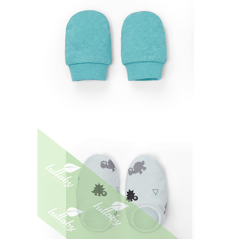 Bao tay có cổ Lullaby NH61B (xanh, hồng)