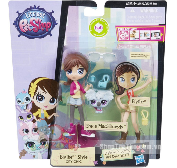 Đồ chơi Littlest Pet Shop A8529/A8227 - Thời trang năng động của Blythe