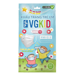 Bán Khẩu trang y tế cho bé 3 lớp VG KID (5 cái/Túi Zip)