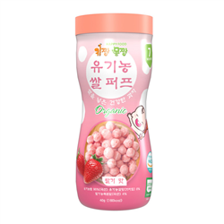 Bán Bánh ăn dặm bi tan Organic Happy Food vị dâu 40g (7M+)
