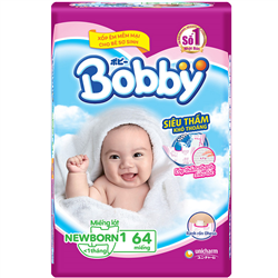 Bán Miếng lót Bobby Newborn 1 (64 miếng)