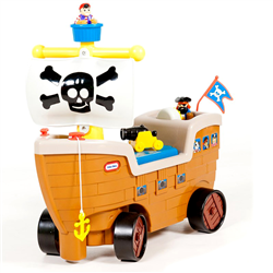 Bán Xe chòi chân mô hình tàu cướp biển Play 'n Scoot™ Pirate Ship - Little Tikes622113MP