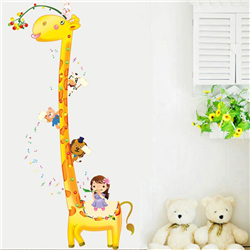Bán Tranh dán tường thước đo chiều cao hươu cao cổ M0052