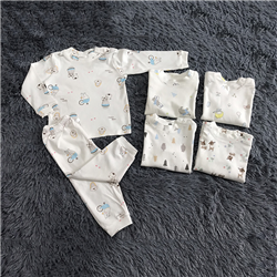 Bán Bộ nỉ cài vai in hình cho bé S1-S3 (Trắng)