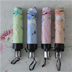 Bán Ô gấp cầm tay in hoa 0605 (nhiều màu)