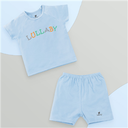 Bán Bộ bé trai cộc tay raglan Lullaby NH651P (xanh)