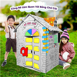 Bán Nhà lắp ghép và tô màu - Cùng bé làm quen với bảng chữ cái