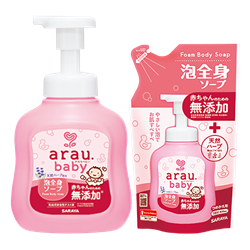 Bán Combo sữa tắm gội toàn thân Arau Baby 450ml (01 chai + 01 túi)