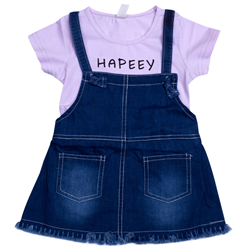 Bán Set váy yếm áo phông cho bé gái (2-5T)