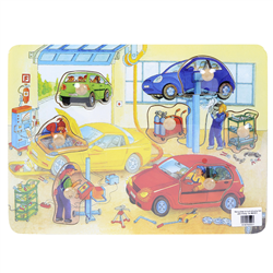 Bán Đồ chơi gỗ Toptoys - Tranh ghép gara sửa ô tô 98187A