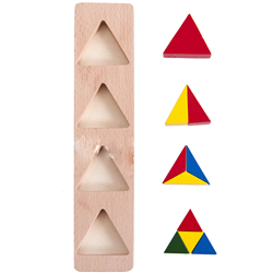 Bán Đồ chơi gỗ GCB - Hình tam giác sắc màu XH06